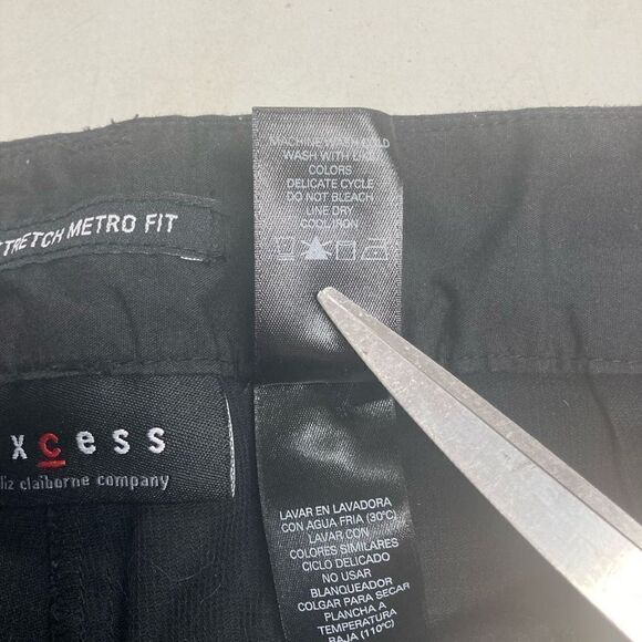 ACCESS Women’s Black Stretch Metro Fix Cropped Pants‎ Size 12 Inseam 21” - Picture 5 of 8